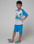 Little M Top-Bottom Set Raglan Dino