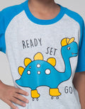 Little M Top-Bottom Set Raglan Dino