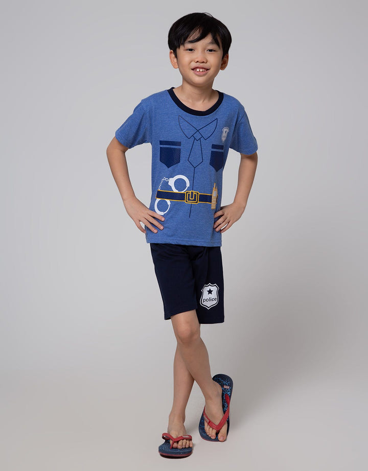 Little M Top-Bottom Set T-Shirt Police