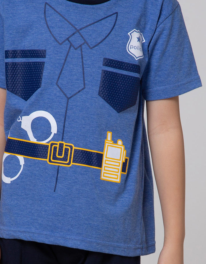 Little M Top-Bottom Set T-Shirt Police