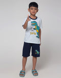 Little M Dino Trex Set Pakaian Anak Laki-laki
