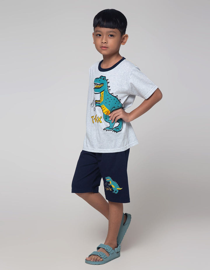 Little M Dino Trex Set Pakaian Anak Laki-laki