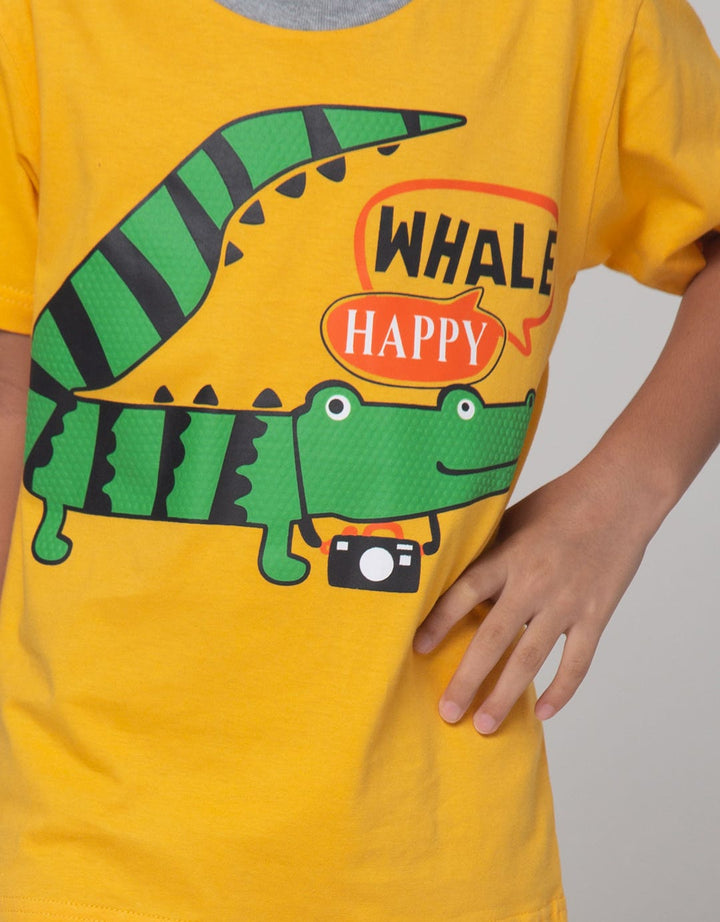 Little M Croco Happy Set Pakaian Anak Laki-laki