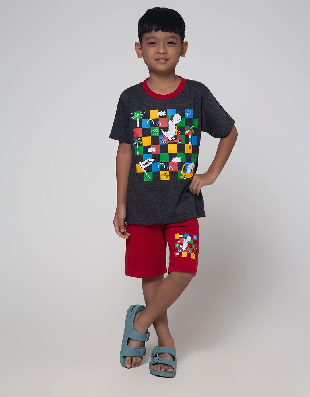 Little M Summer Set Pakaian Anak Laki-laki