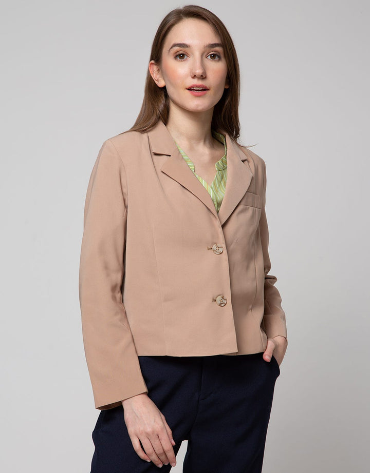Connexion Long Sleeve Blazer Crop