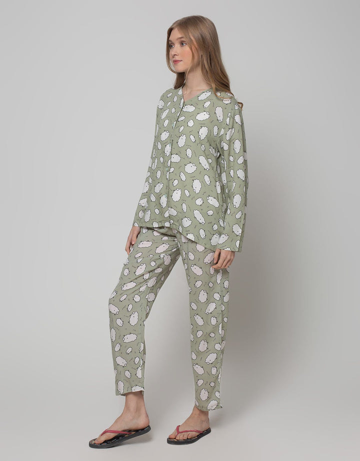 Nevada Long Sleeve Pyjama Pants Little Sheep