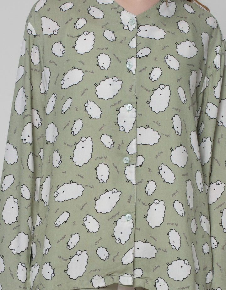 Nevada Long Sleeve Pyjama Pants Little Sheep