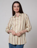 St. Yves Rayon Twill Printed Tunic With Soft Handfill 3/4 Women's Blouse