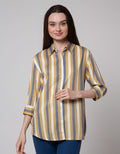 St. Yves Rayon Twill Printed Tunic With Soft Handfill 3/4 Women's Blouse