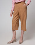 St. Yves Capri Pants Stretch Twill Kulot With Front Dart
