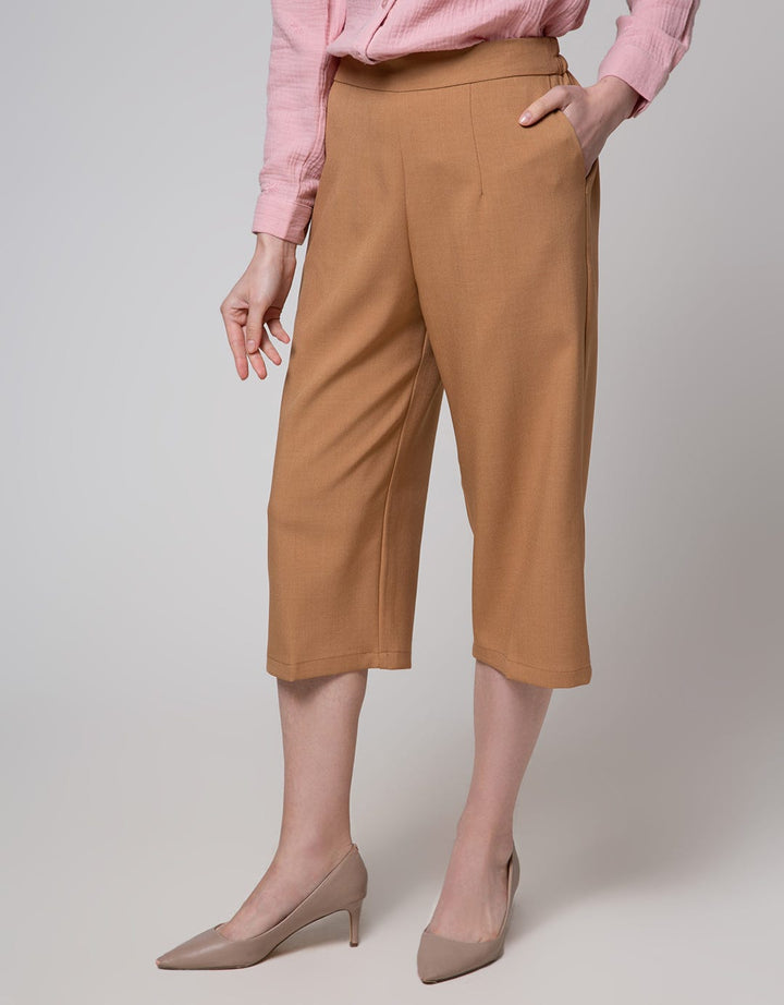 St. Yves Capri Pants Stretch Twill Kulot With Front Dart