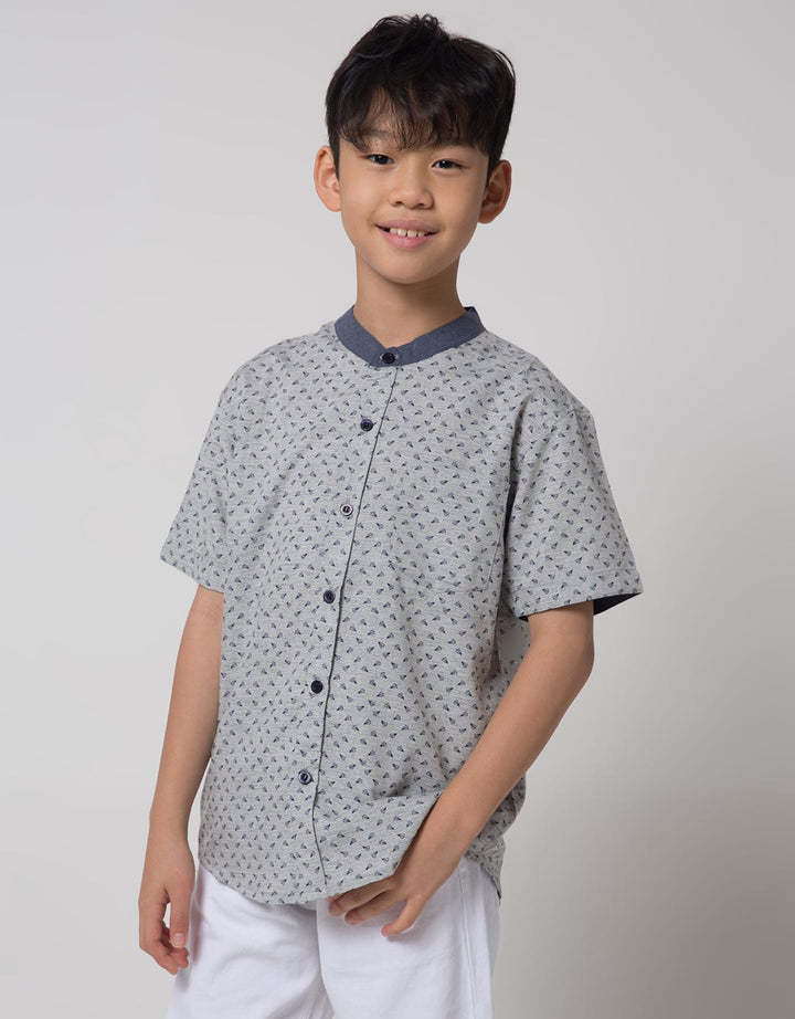 Nevada Short Sleeve Shirt Slub Plane Paper