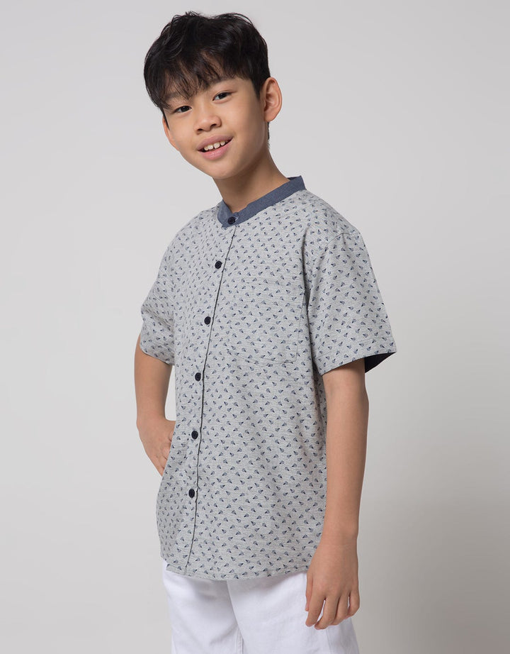 Nevada Short Sleeve Shirt Slub Plane Paper