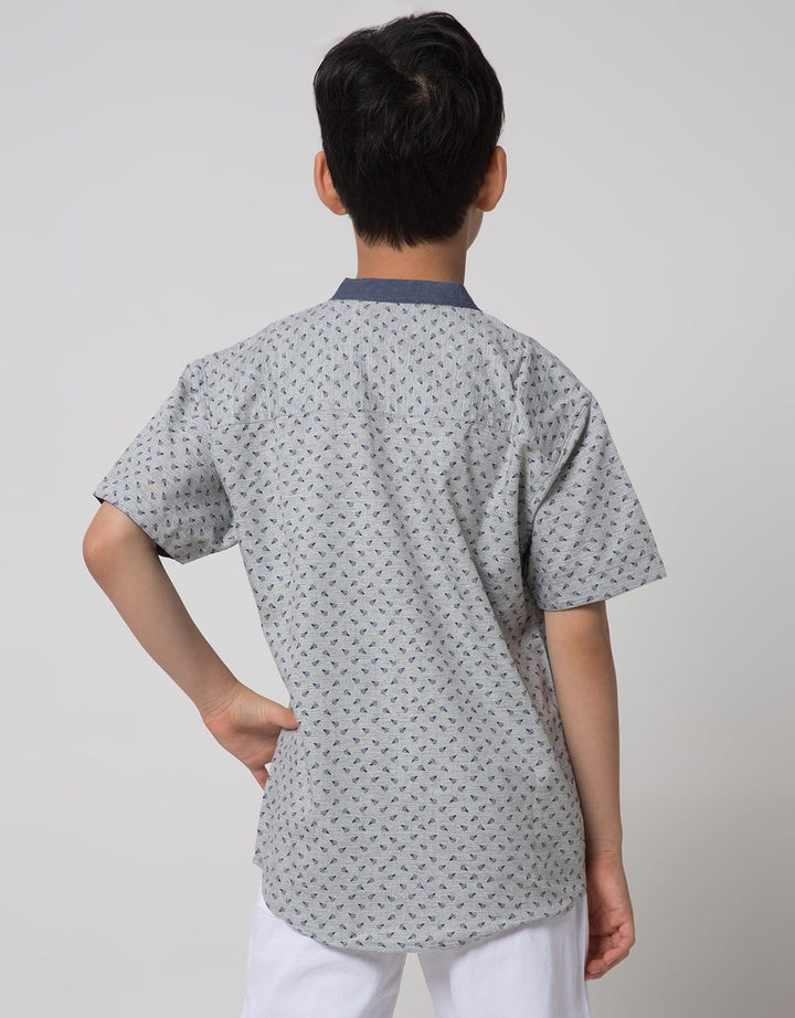 Nevada Short Sleeve Shirt Slub Plane Paper