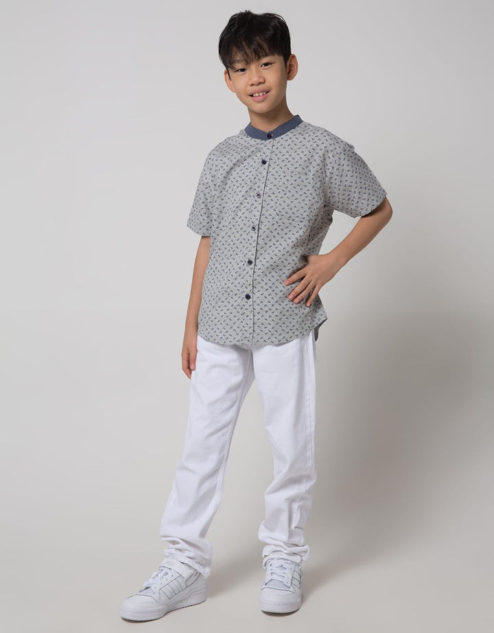 Nevada Short Sleeve Shirt Slub Plane Paper