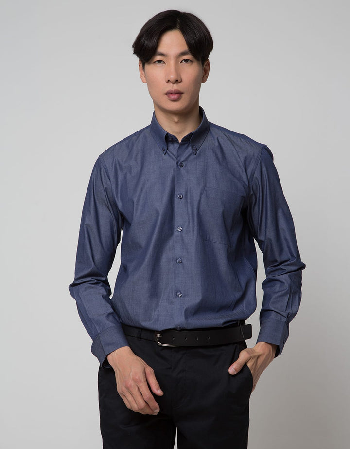 Stanley Adams Easy Iron Kemeja Slim Fit Pria