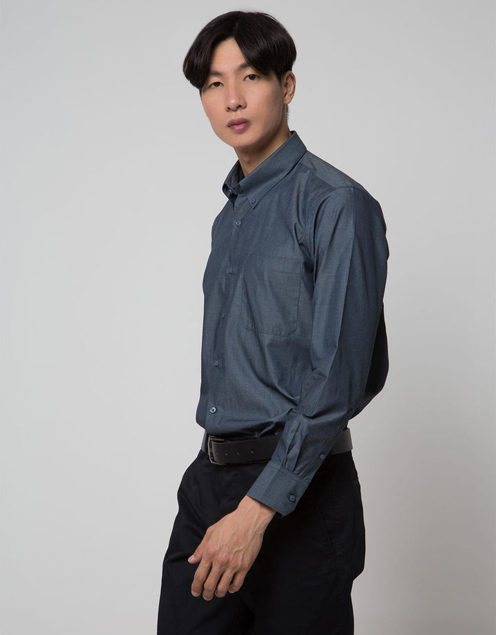 Stanley Adams Easy Iron Kemeja Slim Fit Pria