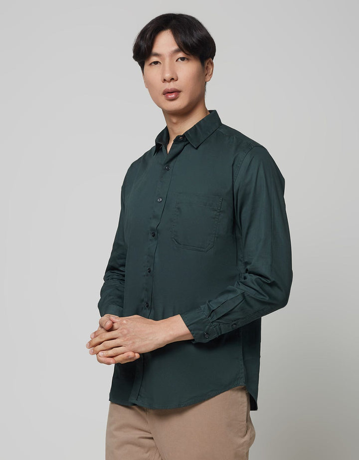 Larusso Kemeja Basic Tencel Panjang