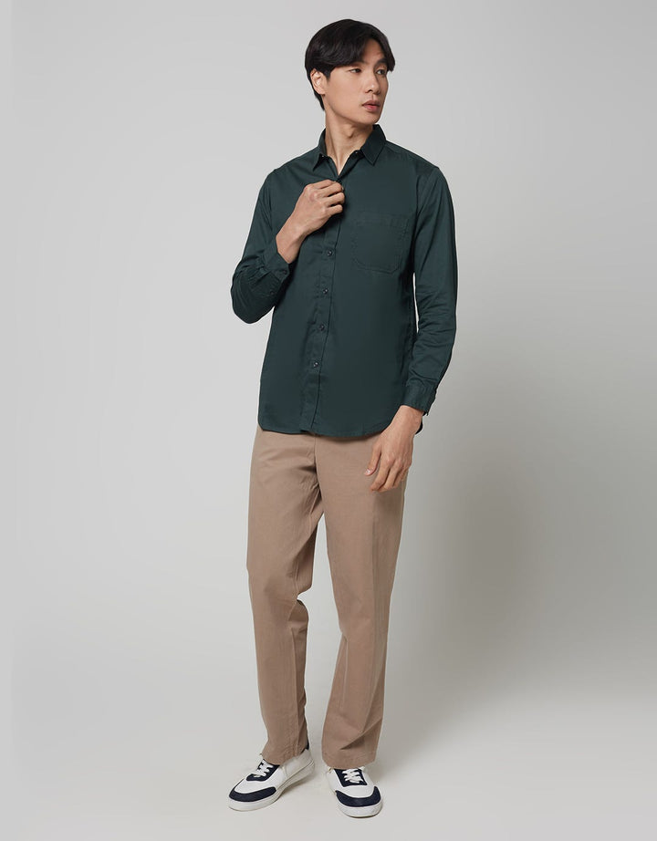 Larusso Kemeja Basic Tencel Panjang