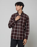 Larusso Kemeja Flannel Print Pria