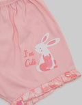 Pipiniko Bunny Print Celana Pendek Anak Perempuan
