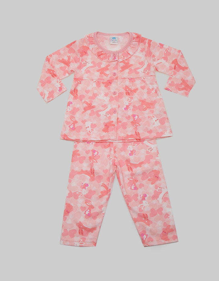 Pipiniko Piyama Ruffle Full Print Camo Bunny