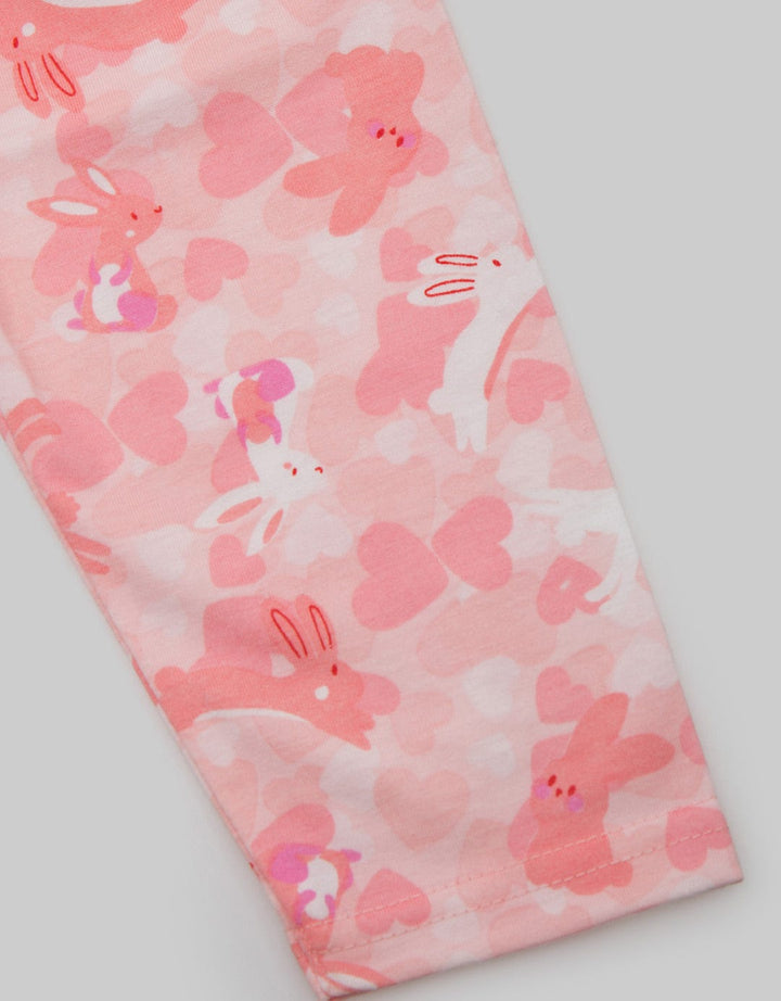 Pipiniko Piyama Ruffle Full Print Camo Bunny