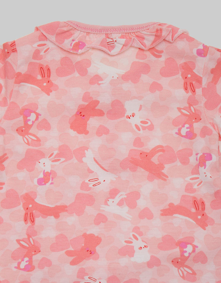 Pipiniko Piyama Ruffle Full Print Camo Bunny