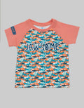 Pipiniko Raglan Jawsome Kaos Anak Laki-laki