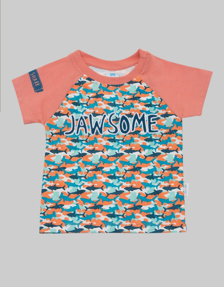 Pipiniko Raglan Jawsome Boys' T-Shirt
