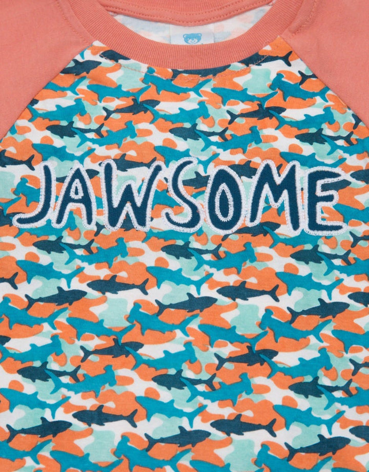 Pipiniko Raglan Jawsome Boys' T-Shirt