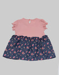 Pipiniko Chambray Flower Dress Anak Perempuan