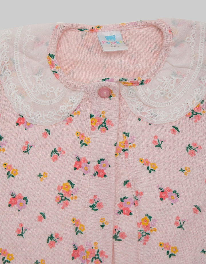 Pipiniko Cardigan Flower Lace Collar