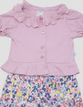 Pipiniko Top-Bottom Set Casual Print Flower With Pants