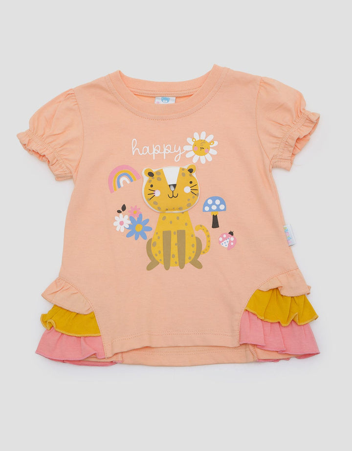 Pipiniko Ruffle Good Day Girls T-Shirt