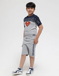 Character Superman Logo Kaos Anak Laki-laki