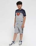 Character Short Pants Knit Superman Kantong Samping Tulisan
