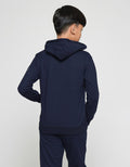 Character Sweater Hood Superman Logo Center