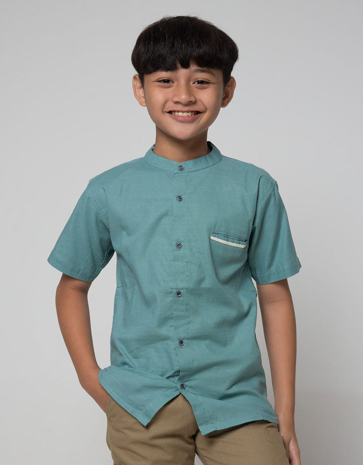 Aero Long Sleeve Plain Henley Collar Shirt