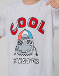 Cool Boy Monster Print Kaos Anak Laki-laki