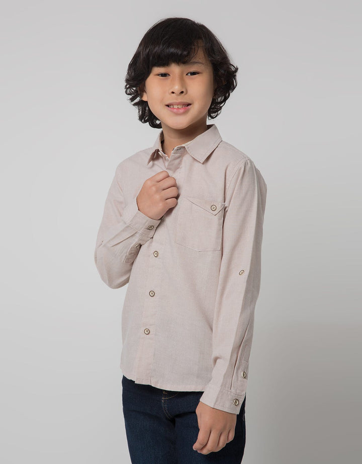 Cool Boy Regu Collar Kemeja Anak Laki-laki