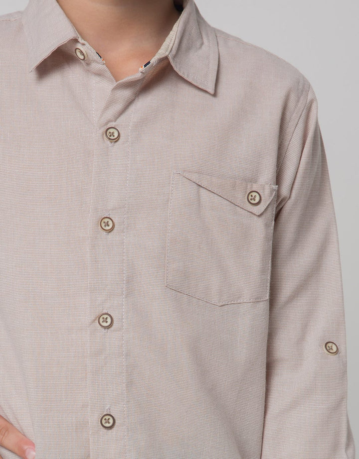 Cool Boy Regu Collar Kemeja Anak Laki-laki