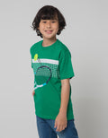Cool Boy Tenis Print Kaos Anak Laki-laki