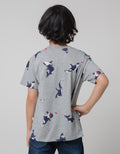 Cool Boy Whale Print Kaos Anak Laki-laki