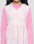 Cardinal Kids Girl Stripe Hoodie Dress