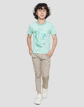 Little M Boys Short Sleeve T-shirt Frog Print Application