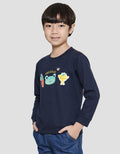 Little M Kodok Aplikasi Sweater Anak Laki-Laki