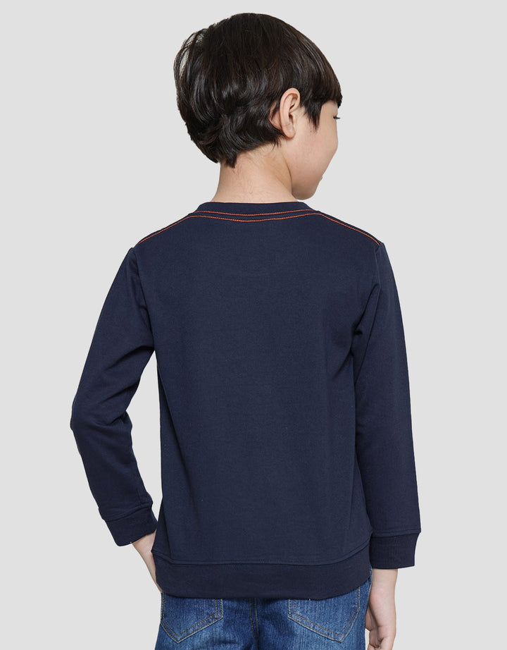Little M Kodok Aplikasi Sweater Anak Laki-Laki