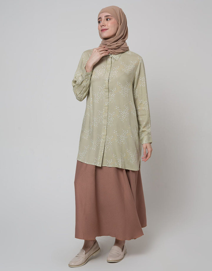 Annisa Long Sleeve Shirt Hero Products Shanghai Collar Flower