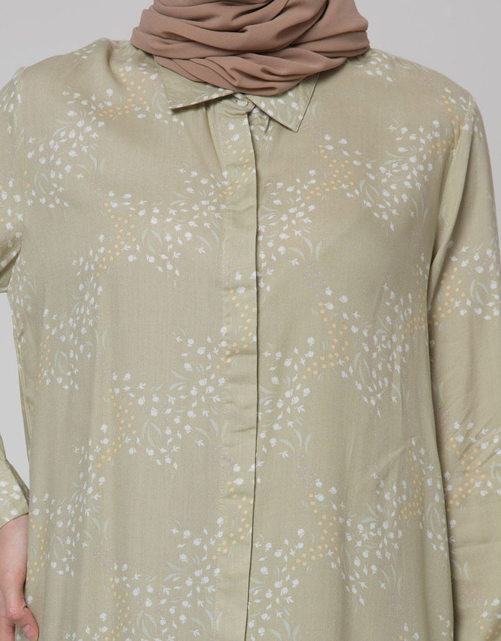 Annisa Long Sleeve Shirt Hero Products Shanghai Collar Flower